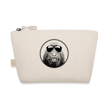 Affe Mit Sonnenbrille Für Sommer Sonne Coole Affen - Bio-Täschchen - Natur - Vorne