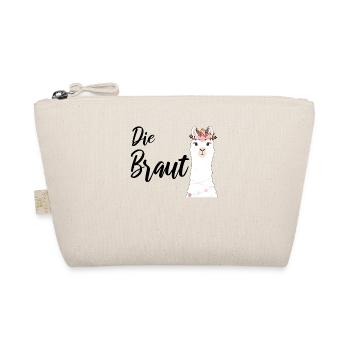 Bride to be Braut Alpaca Lama Alpaka JGA Party - Bio-Täschchen - Natur - Vorne