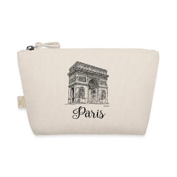 PD Moreno triumphal arch Paris - Organic Pouch - nature - Front