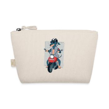 Rocker teckel sur cadeau de motard moto 1187 - Trousse biologique - nature - Devant