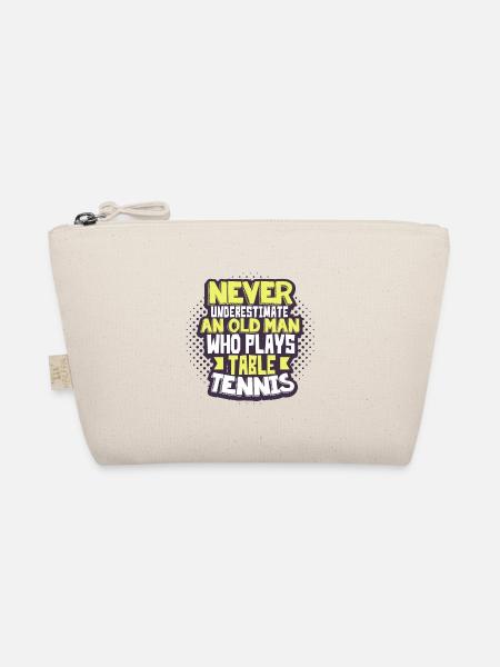 Tischtennis Opa - Bio-Täschchen - Natur