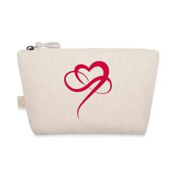 Coeur rouge infini coeur symbole amour polyamour - Trousse biologique - nature - Devant