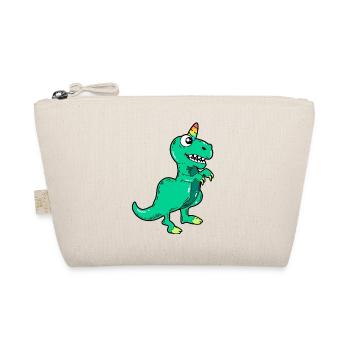 Unicorn dinosaur - Organic Pouch - nature - Front
