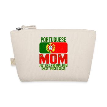Portuguese Dad Portugal Flag Design Mother's Day - Organic Pouch - nature - Front
