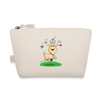 GOAThefuckof Funny Goat Humor Cartoon Comic - Organic Pouch - nature - Front