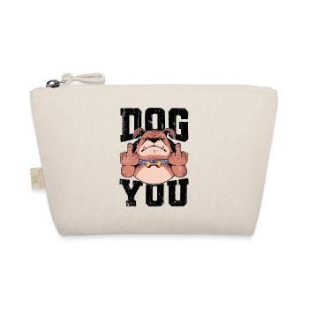 Chien doigt du milieu Fuck you Dog you dog owner - Trousse biologique - nature - Devant