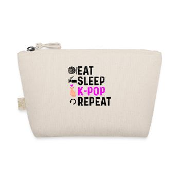Eat Sleep Korean Pop Repeat - Bio-Täschchen - Natur - Vorne