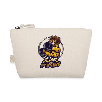 Bodybuilder muscle lion lie your pain saying - Organic Pouch - nature - Front