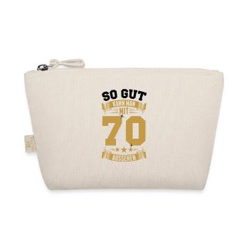So gut kann man mit 70 aussehen - 70. Geburtstag - Bio-Täschchen - Natur - Vorne