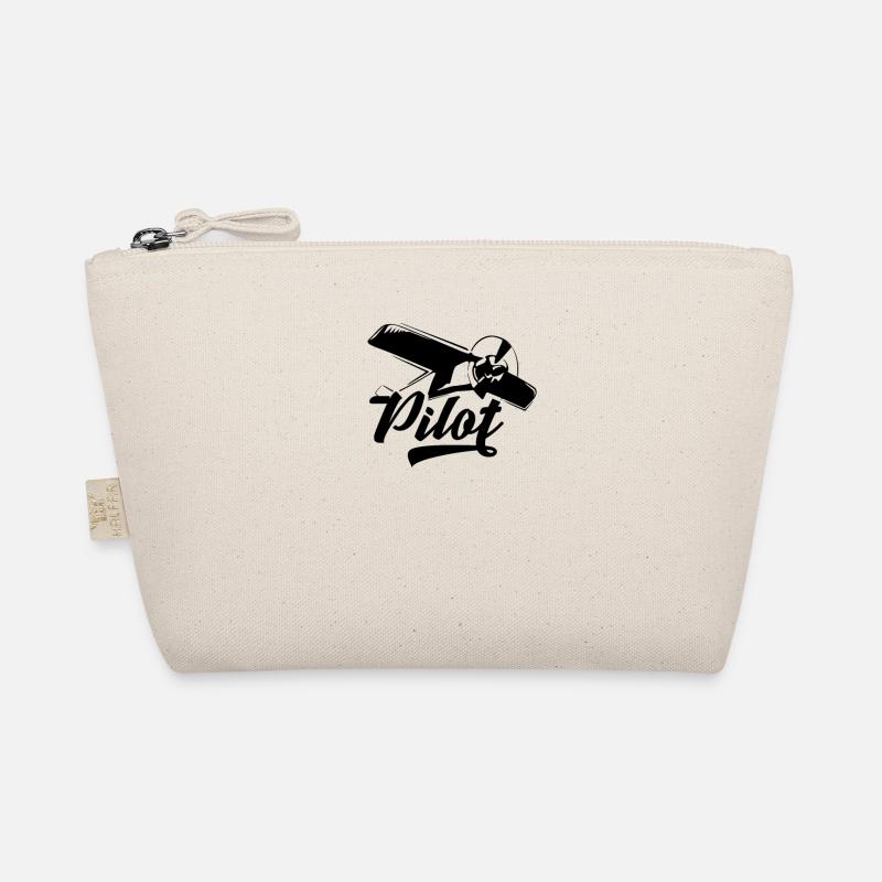 Fliegen Flieger Pilot Pilotin Flugzeug Piloten - Bio-Täschchen - Natur