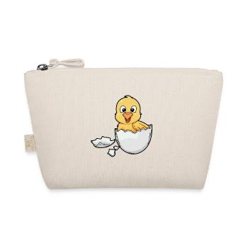 Easter Chicks Chicken Baby Egg Hatch Birth Easter Egg - Organic Pouch - nature - Front