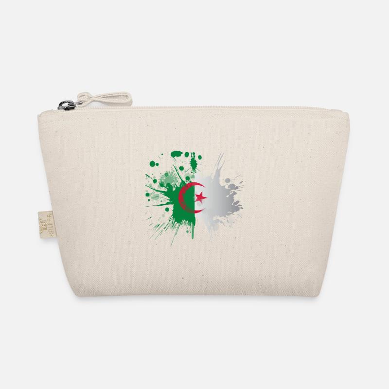 Drapeau Algérie Effet Eclaboussé - Trousse biologique - nature