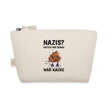Anti Nazi Spruch - Bio-Täschchen - Natur - Vorne