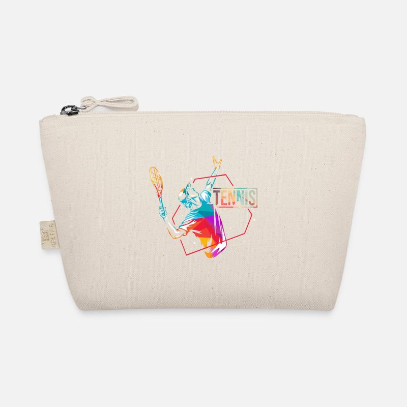 Tennis Sport Geschenk - Bio-Täschchen - Natur
