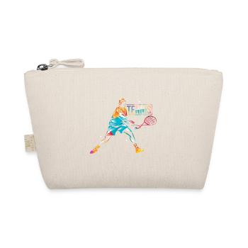 Tennis Sport Gift - Organic Pouch - nature - Front