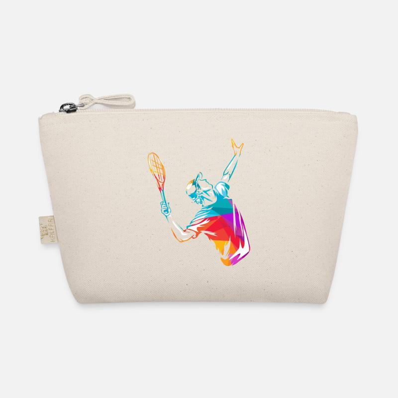 Tennis Sport Geschenk - Bio-Täschchen - Natur