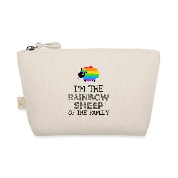 Ich bin das Regenbogen Schaf - Bio-Täschchen - Natur - Vorne