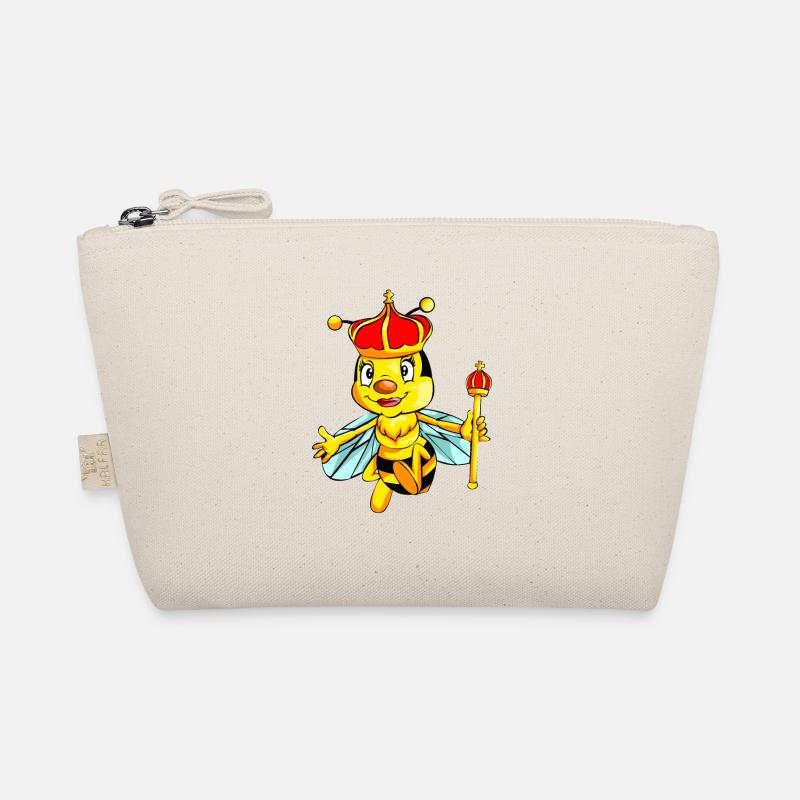 bee bee queen queen bee drawing design Organic Pouch
