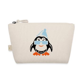 pingouin sourire intello expression bonnet - Trousse biologique - nature - Devant