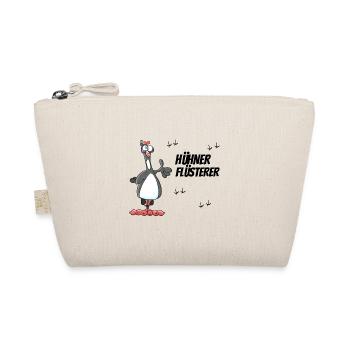 Hühner Huhn lustiges Shirt Geschenk - Bio-Täschchen - Natur - Vorne