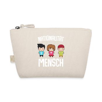 Nationalität Mensch Antirassismus Liebe Geschenk - Bio-Täschchen - Natur - Vorne