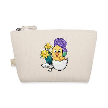 Happy Easter Chicks Easter Egg Children Baby Egg Child - Organic Pouch - nature - Front