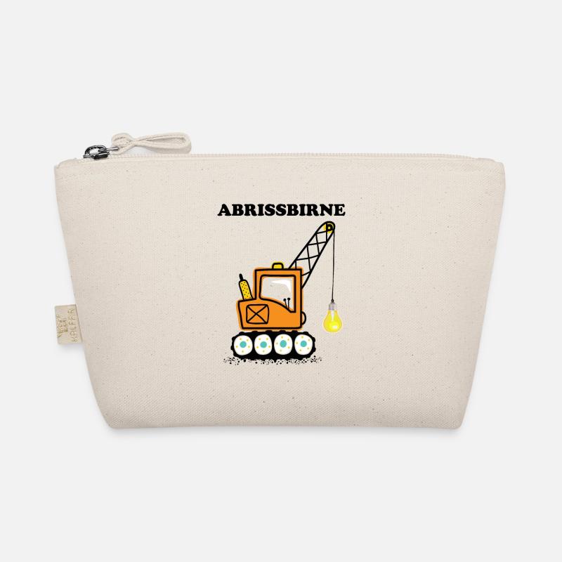 Abrissbirne Bagger Geschenk cooler Spruch Wortwitz Bio-Täschchen