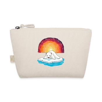 Polar bear baby wildlife nature children climate - Organic Pouch - nature - Front