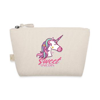 Süßer Unicorn Pastelltraum - Bio-Täschchen - Natur - Vorne