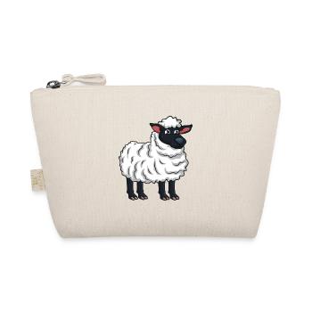 Cartoon Schaaf alpaca - Organic Pouch - nature - Front