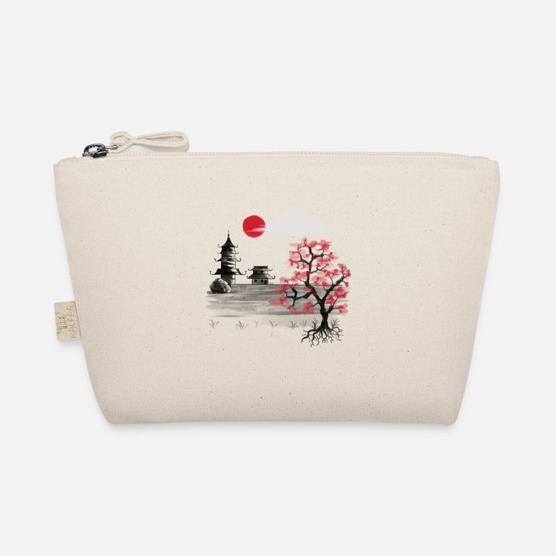 Japan Natur China Asien Kirschblüte Asiatisch - Bio-Täschchen - Natur