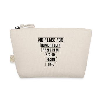 Place Hoomophobia Rassist Fascism Geschenkiee - Bio-Täschchen - Natur - Vorne