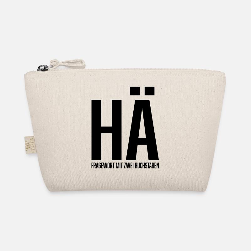 Hä Fragewort mit zwei Buchstaben Bio-Täschchen