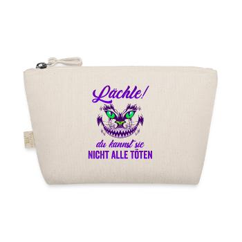 Lächle! Du kannst sie nicht alle töten Katze Kater - Bio-Täschchen - Natur - Vorne