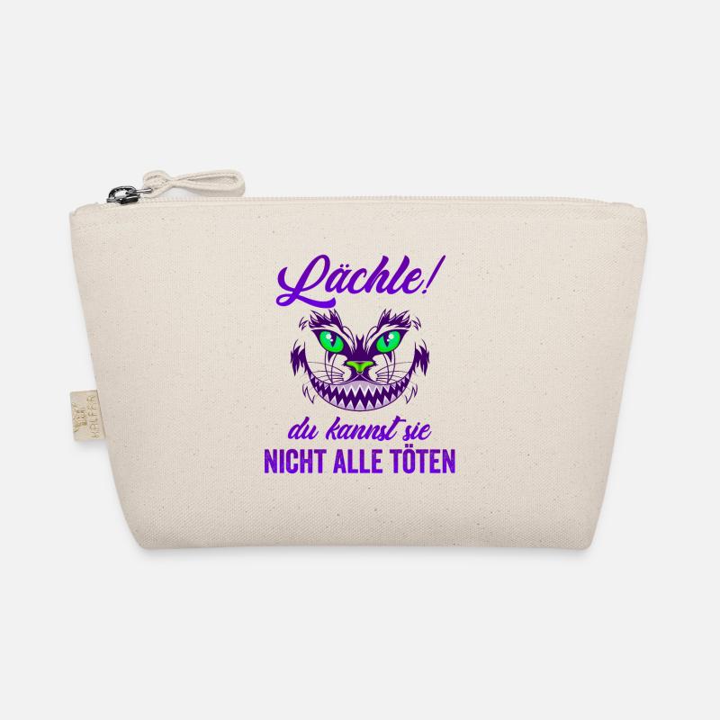 Lächle! Du kannst sie nicht alle töten Katze Kater - Bio-Täschchen - Natur