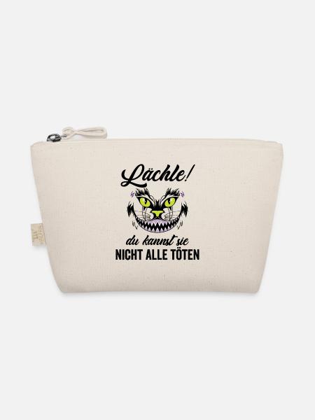 Lächle! Du kannst sie nicht alle töten Katze - Bio-Täschchen - Natur