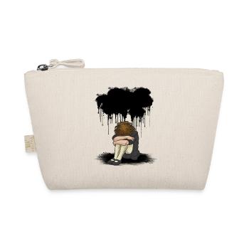 Sad girl black cloud depression - Organic Pouch - nature - Front