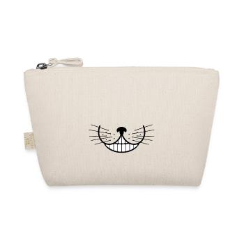 Cat grin cheshire kitty meow mask - Organic Pouch - nature - Front