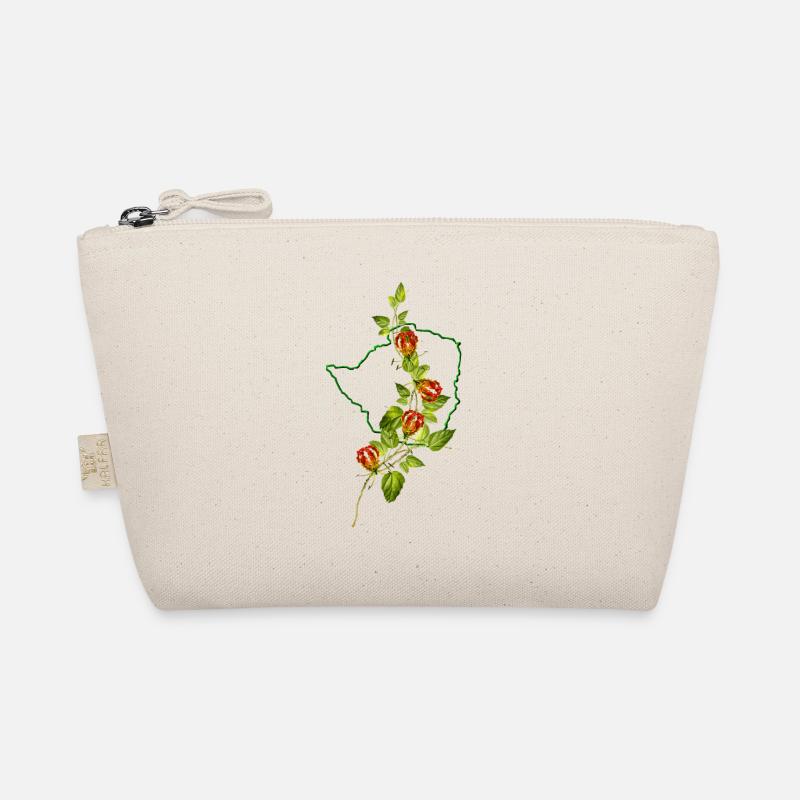 Rhodesian Outline and Flame Lily Vine Organic Pouch