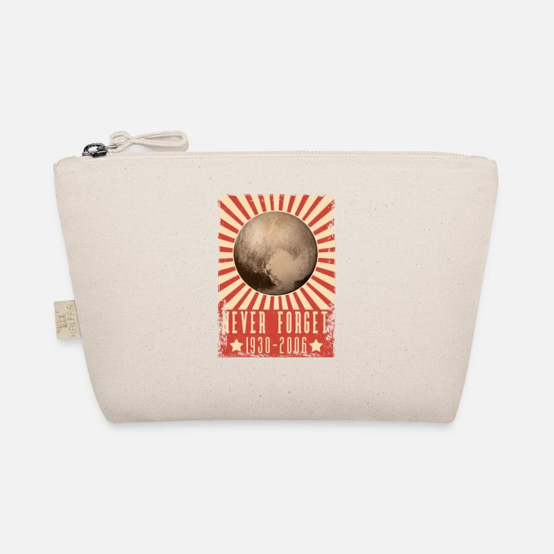 Never Forget Pluto Lustiges Planet Pluto Shirt Bio-Täschchen