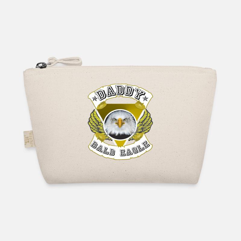 DADDY bald eagle, Papa the bald eagle idea Organic Pouch