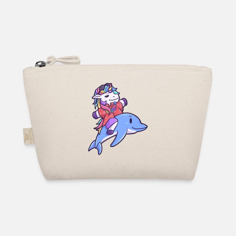 Hawaii unicorn dolphin vacation summer Organic Pouch