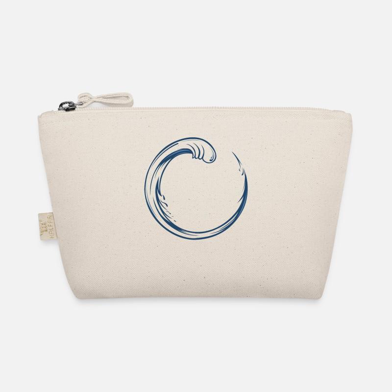 Peace ying yang wave meditation zen buddhism Organic Pouch