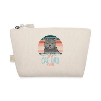 Best Cat Dad Ever Best Cat Dad Dad Kitten - Organic Pouch - nature - Front