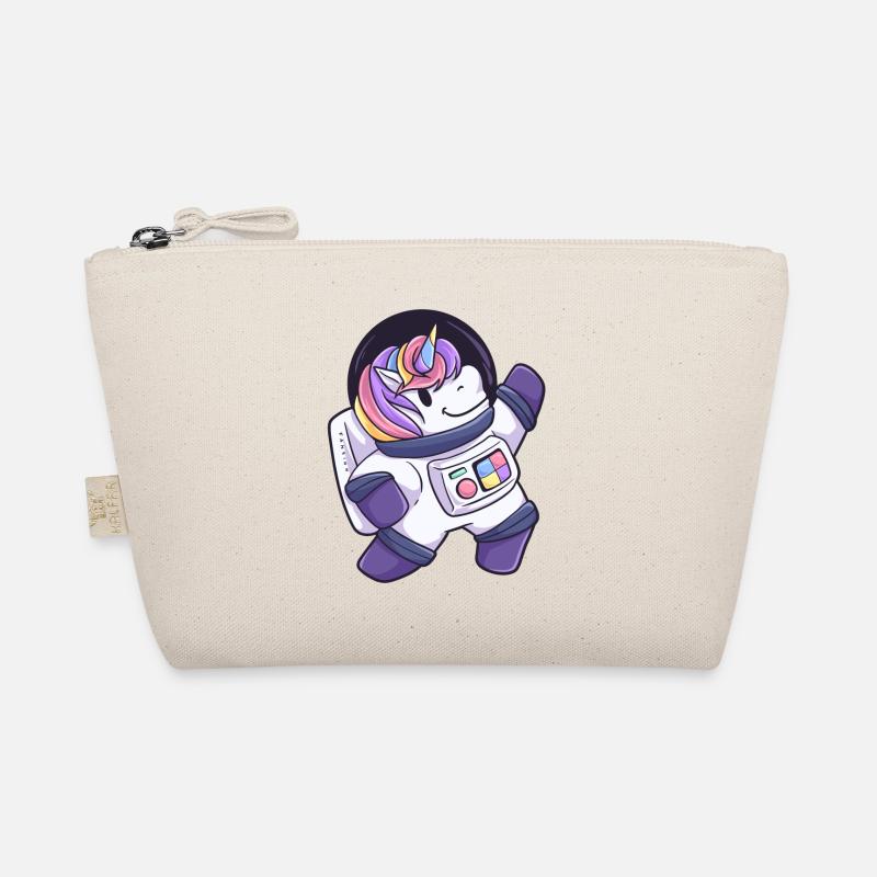 Unicorn outer space astronaut gift Organic Pouch