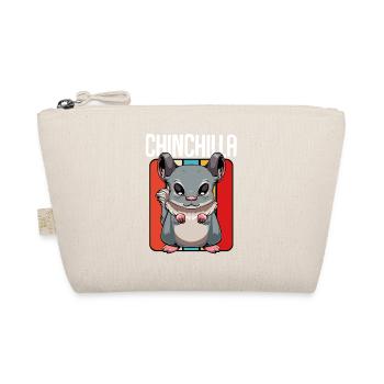 Chinchilla Pop Art Panel - Bio-Täschchen - Natur - Vorne