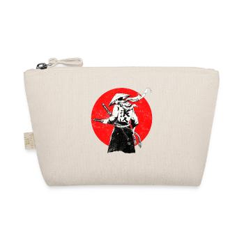 Japanese warrior samurai - Organic Pouch - nature - Front