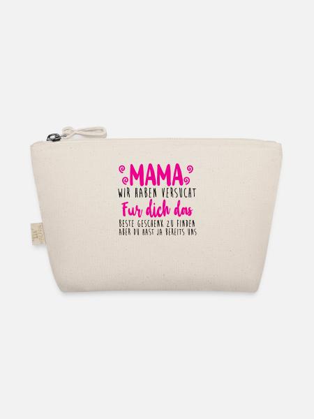 Mama wir haben versucht das Beste Geschenk T-Shirt - Bio-Täschchen - Natur