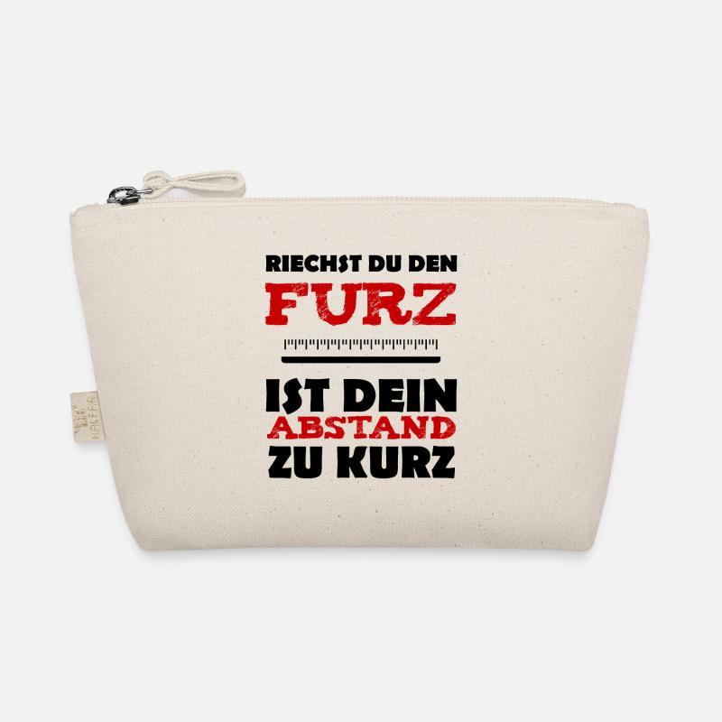 Furz Corona Abstand lustiger Spruch - Bio-Täschchen - Natur