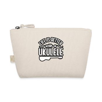 Ukulele - Bio-Täschchen - Natur - Vorne